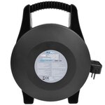 Proplus enrouleur de câble 15 m schuko à 4 voies