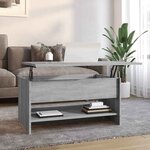 vidaXL Table basse Sonoma gris 80x50x40 cm Bois d'ingénierie