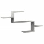 vidaXL Étagère murale gris béton 104x15x49 cm bois d'ingénierie