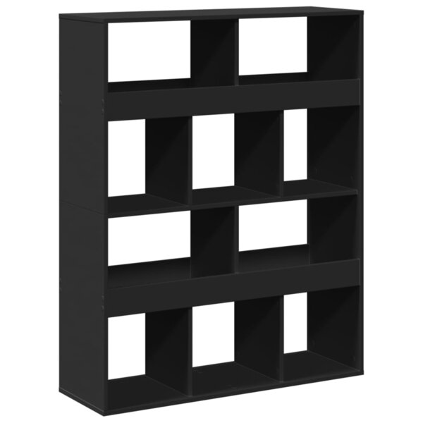 vidaXL Bibliothèque noir 100x33x125 5 cm bois d'ingénierie