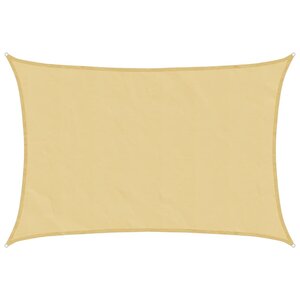 vidaXL Voile d'ombrage sable 3x2 m 100   polyester oxford