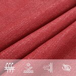 vidaXL Voile d'ombrage 160 g/m² Rouge 4x4x5 8 m PEHD