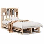 vidaXL Lit bibliothèque sans matelas 90x190 cm bois de pin massif
