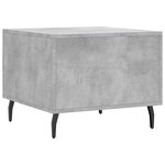 vidaXL Tables basses 2 Pièces gris béton 50x50x40 cm bois d'ingénierie