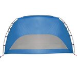 vidaXL Tente de plage bleu azuré 274x178x170/148 cm 185T polyester