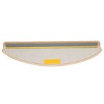 vidaXL Tapis d'escalier 20 Pièces crème 65x21x4 cm