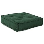 vidaXL Pouf modulaire vert 70x70x36 tissu