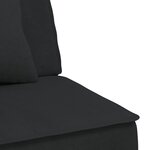 vidaXL Canapé-lit en forme de L noir 255x140x70 cm velours
