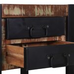 vidaXL Table d'appoint Multicolore 40 x 40 x 80 cm Bois Recyclé Solide