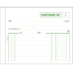 Manifold Factures 10 5x13 5cm 50 Feuillets Dupli Autocopiants - Motif  - X 10 - Exacompta
