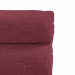 vidaXL Chaises à manger lot de 4 rouge bordeaux tissu