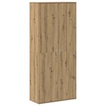 vidaXL Buffet chêne artisanal 80 x 35 x 180 cm Bois d'ingénierie