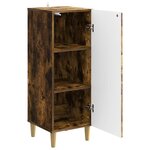 vidaXL Buffet Chêne fumé 33 x 34 5 x 90 cm Bois d'ingénierie