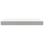 vidaXL Matelas de lit à ressorts ensachés Gris clair 80x200x20cm Tissu