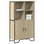 vidaXL Buffet haut chêne sonoma 79 5x35 5x137 5 cm bois d'ingénierie