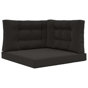 vidaXL Coussin de canapé d'extérieur Polyester Noir 80 x 80 cm