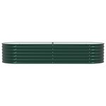 vidaXL Jardinière surélevée Vert 240 x 80 x 44 cm Acier