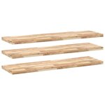 vidaXL Étagères flottantes 3 Pièces 140x40x4 cm acacia massif non traité
