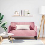 vidaXL Canapé causeuse rose 109 cm velours