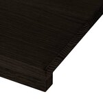 vidaXL Marches d'escalier 12 Pièces marron foncé 90x30x2 cm chêne massif