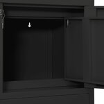 vidaXL Armoire de bureau Anthracite 90x40x102 cm Acier