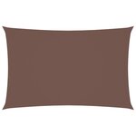vidaXL Voile de parasol tissu oxford rectangulaire 2x4 5 m marron