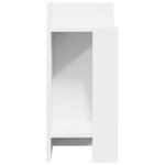 vidaXL Table d'appoint avec étagère blanc 25 5x27x60 cm