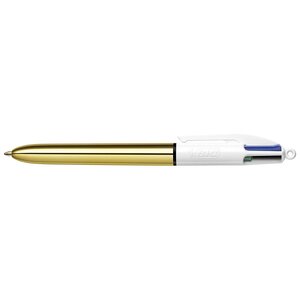 Stylo à bille rétractable 4Colours Shine Gold Pointe Moyenne BIC