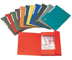 Chemise 3 rabats à élastiques Carte Eurofolio 5/10eme 24 x 32 cm Violet ELBA