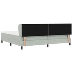 vidaXL Lit à ressorts avec matelas gris foncé 80x200 cm en velours