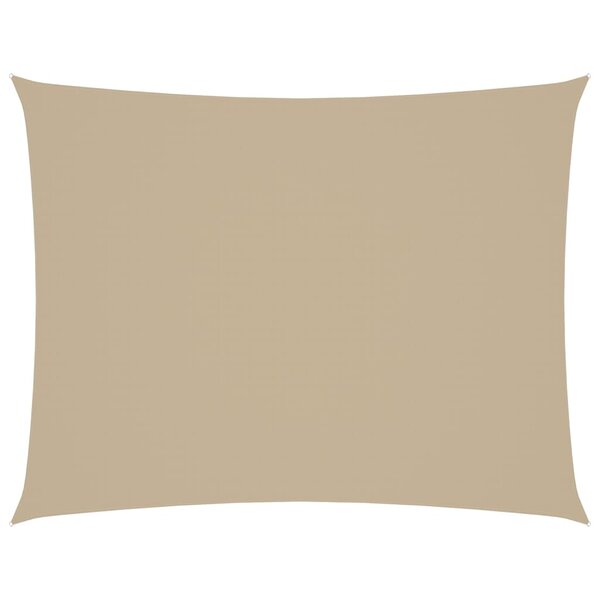 vidaXL Voile de parasol tissu oxford rectangulaire 2 5x3 5 m beige