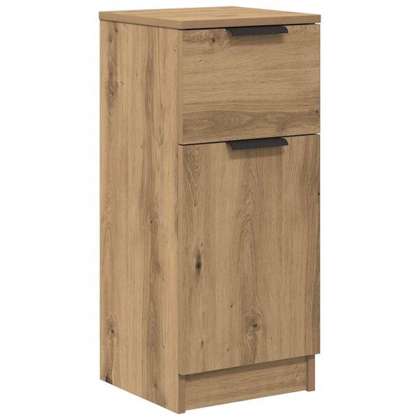 vidaXL Buffet chêne artisanal 30x30x70 cm bois d'ingénierie