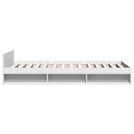 vidaXL Cadre de lit avec tiroir sans matelas blanc 75x190 cm