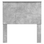 vidaXL Tête de lit Gris béton 80 cm Bois d'ingénierie