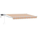 vidaXL Store rétractable manuel avec LEDs 3 x 2 5 m