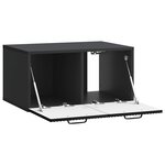 vidaXL Meuble TV mural Noir 59 5 x 41 x 30 cm Bois d'ingénierie