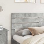vidaXL Tête de lit Gris béton 180 cm Bois d'ingénierie