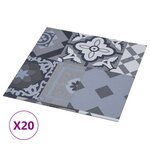 vidaXL Dalles de plancher autoadhésives 20Pièces PVC 1 86 m² motif coloré