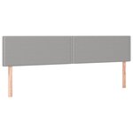 vidaXL Sommier à lattes de lit et matelas gris clair 120x190 cm tissu