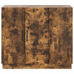 vidaXL Buffet Chêne fumé 89 x 34 5 x 77 cm Bois d'ingénierie
