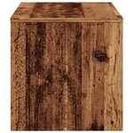 vidaXL Meuble TV vieux bois 80x40x40 cm bois d'ingénierie