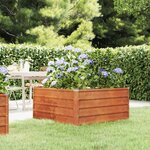 vidaXL Lit surélevé de jardin rouillé 100x100x45 cm acier corten