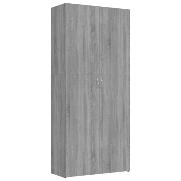 vidaXL Armoire à chaussures Sonoma gris 80x35 5x180 cm Bois ingénierie