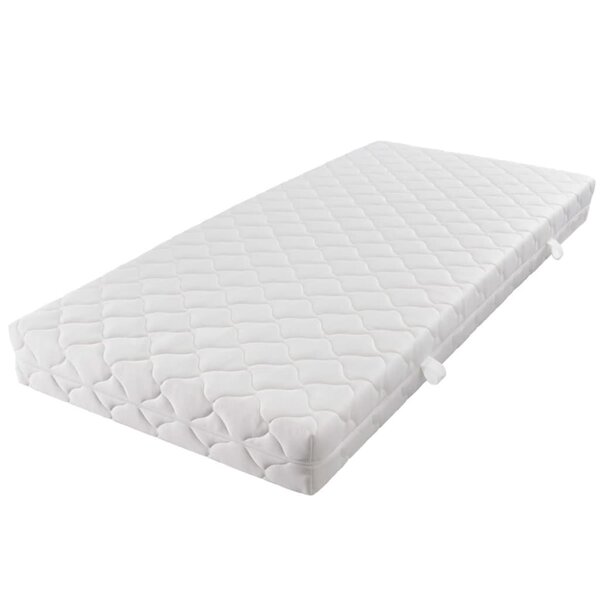 vidaXL Matelas avec housse lavable 200 x 180 x 17 cm H3