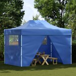 vidaXL Tente de fête 280 x 410 x 315 cm Bleu Tissu Oxford