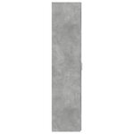 vidaXL Buffet haut gris béton 30x42 5x185 cm bois d'ingénierie
