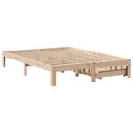 vidaXL Cadre de lit avec tiroirs sans matelas 140x190 cm