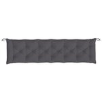 vidaXL Coussin de banc de jardin anthracite 200x50x7 cm tissu oxford
