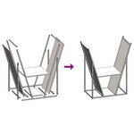 vidaXL Portant de bois chauffage vert olive 69 5x35x81 cm