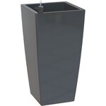 ARTEVASI - Pot pisa auto-arrosage 60cm anthracite 33 x 33 x h61 cm - 4,42l
